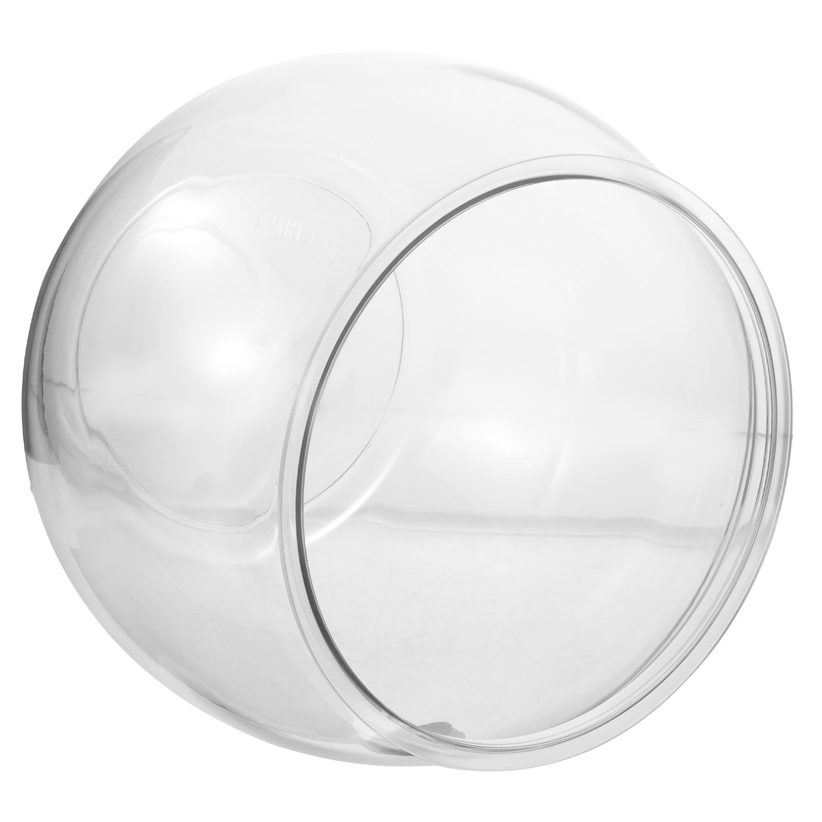 FRCOLOR transparentes Aquarium Fischbehälter Betta-Fischschale schildkröten Aquarium Dekoratives Esstischdekoration durchsichtiges Fischglas aus Kunststoff Desktop-Fischglas Mini