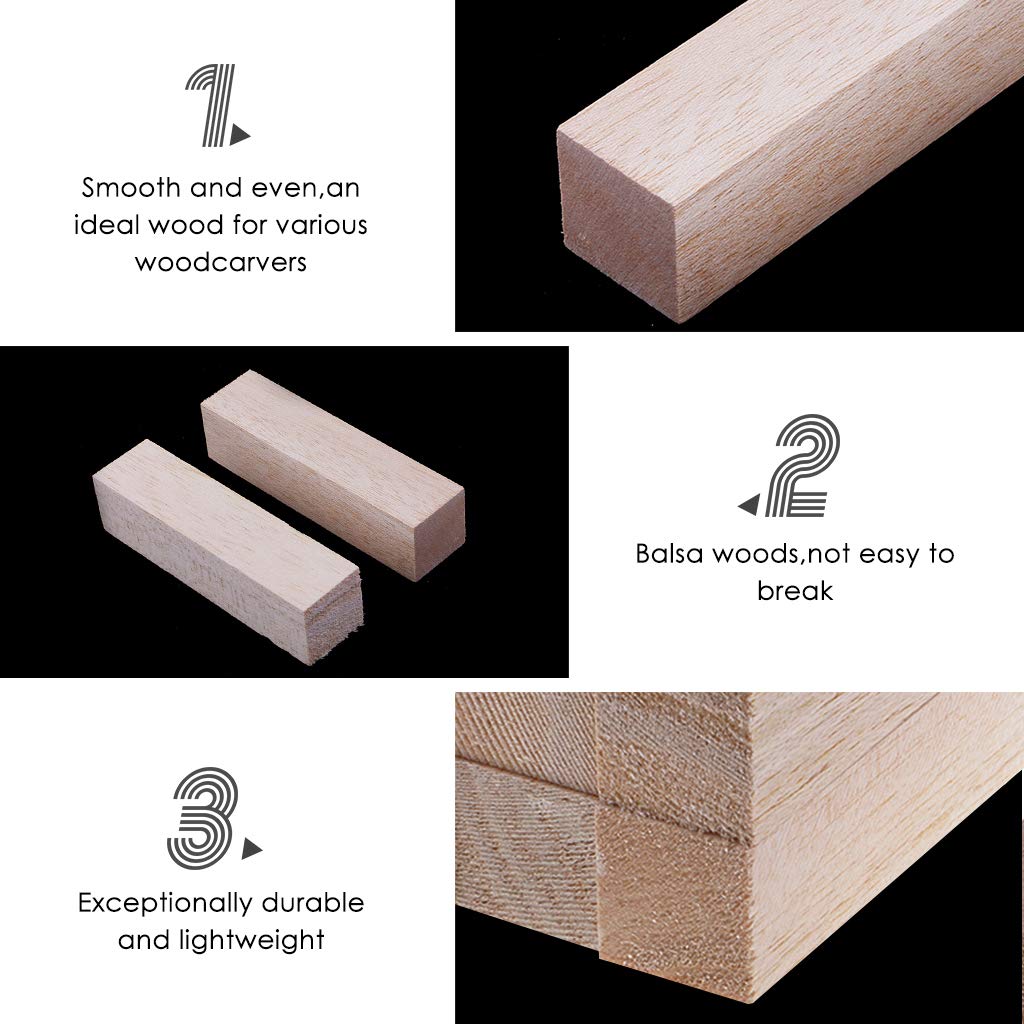 Bâtonnets De Balsa Bruts - 5 Ou 10 Pièces - Pour Modélisme Et Bricolage - Neuf