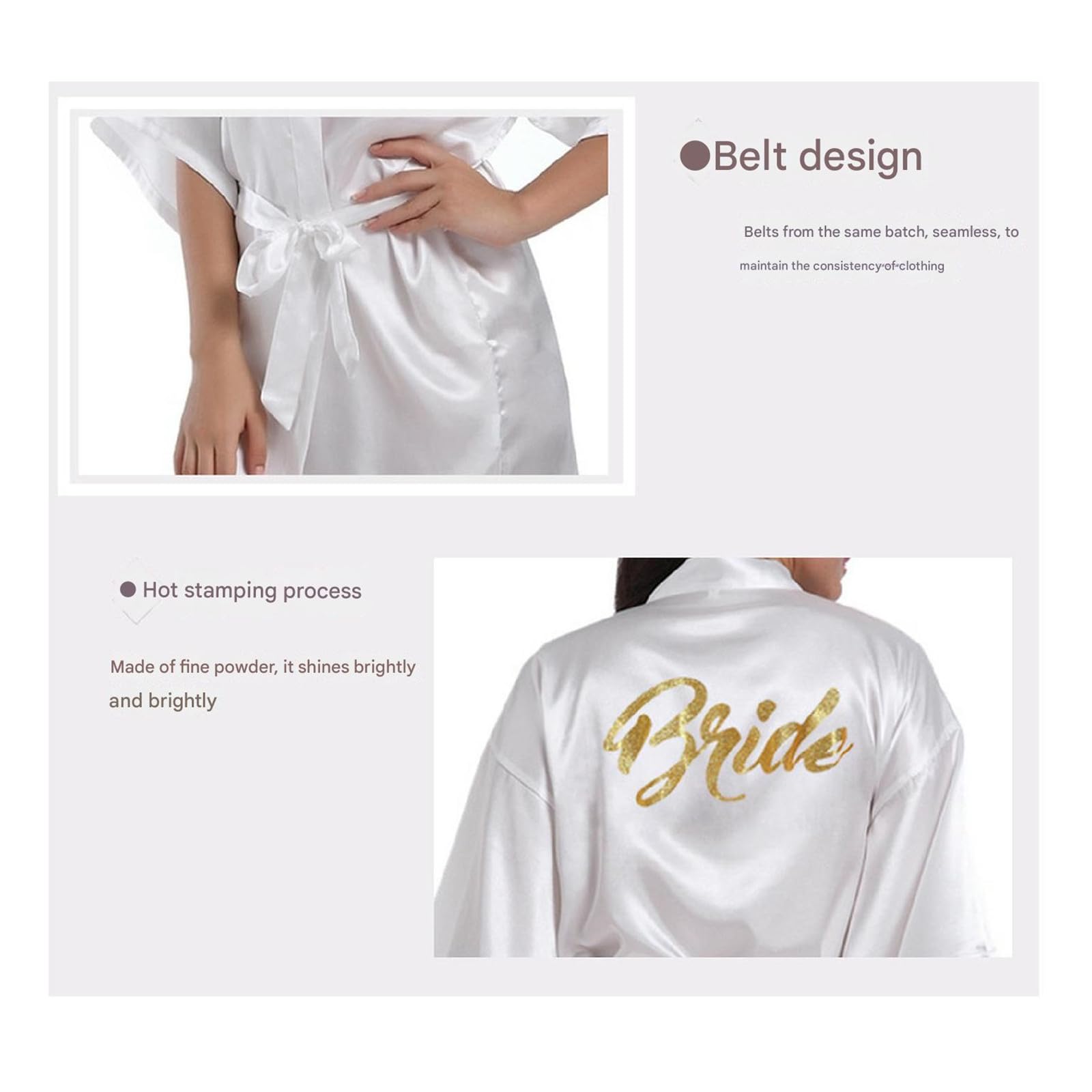 Camicia Notte Donna Wedding Wedding Wedding Weight Hot Stamping Gold Letter Night Hot Nightwown Female Summer Shin Cardigan Bridal-illuminare La Polvere-2xl