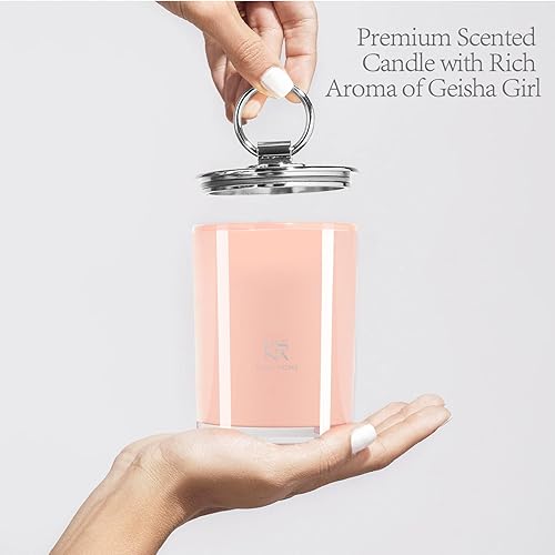 Miniatura 5 de Vela perfumada de lujo, velas de aromaterapia vertidas a mano para el hogar, perfumadas 100% naturales de cera de soja vegana, tapa de metal, vela,