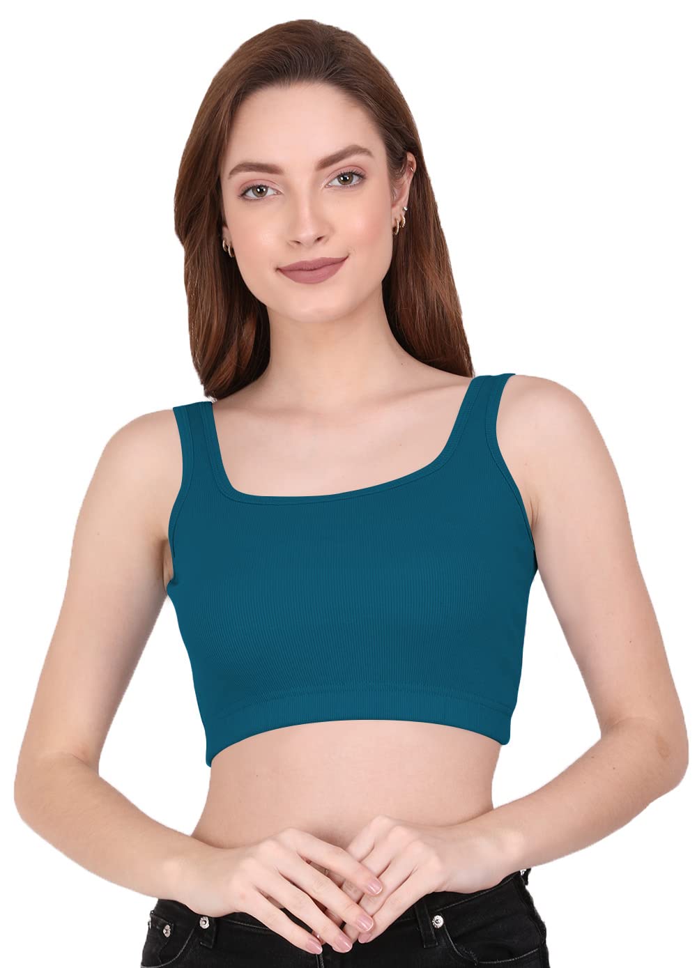 the blazze 1044 Sexy Women's Tank Crop Tops Bustier Bra Vest Crop Top Bralette Blouse Top for Women-picture-48