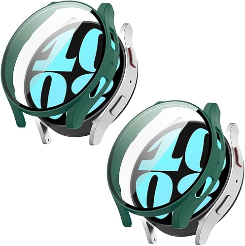 2 piezas Tucana Series - Funda compatible con Samsung Galaxy Watch 6 (1.732 pulgadas, 2023), a prueba de golpes e inastillables, con protector de 2 piezas Tucana Series - Funda compatible con Samsung Galaxy Watch 6 (1.732 pulgadas, 2023), a prueba de golpes e inastillables, con protector de