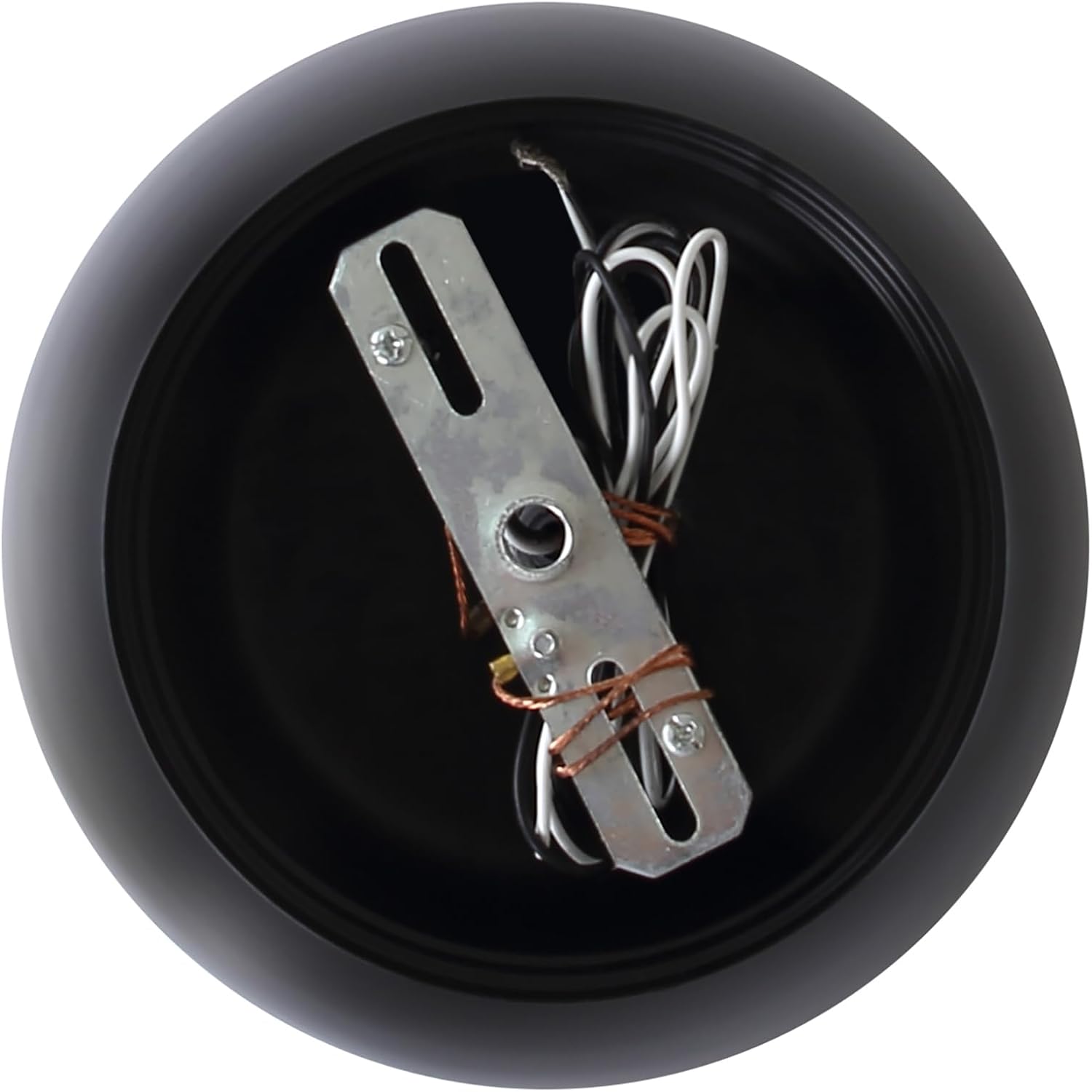 Canarm Polo 1-Light Pendant Light, Matte Black Finish with White Interior, Transitional Lighting for Kitchen Island, Dining Area or Living Room