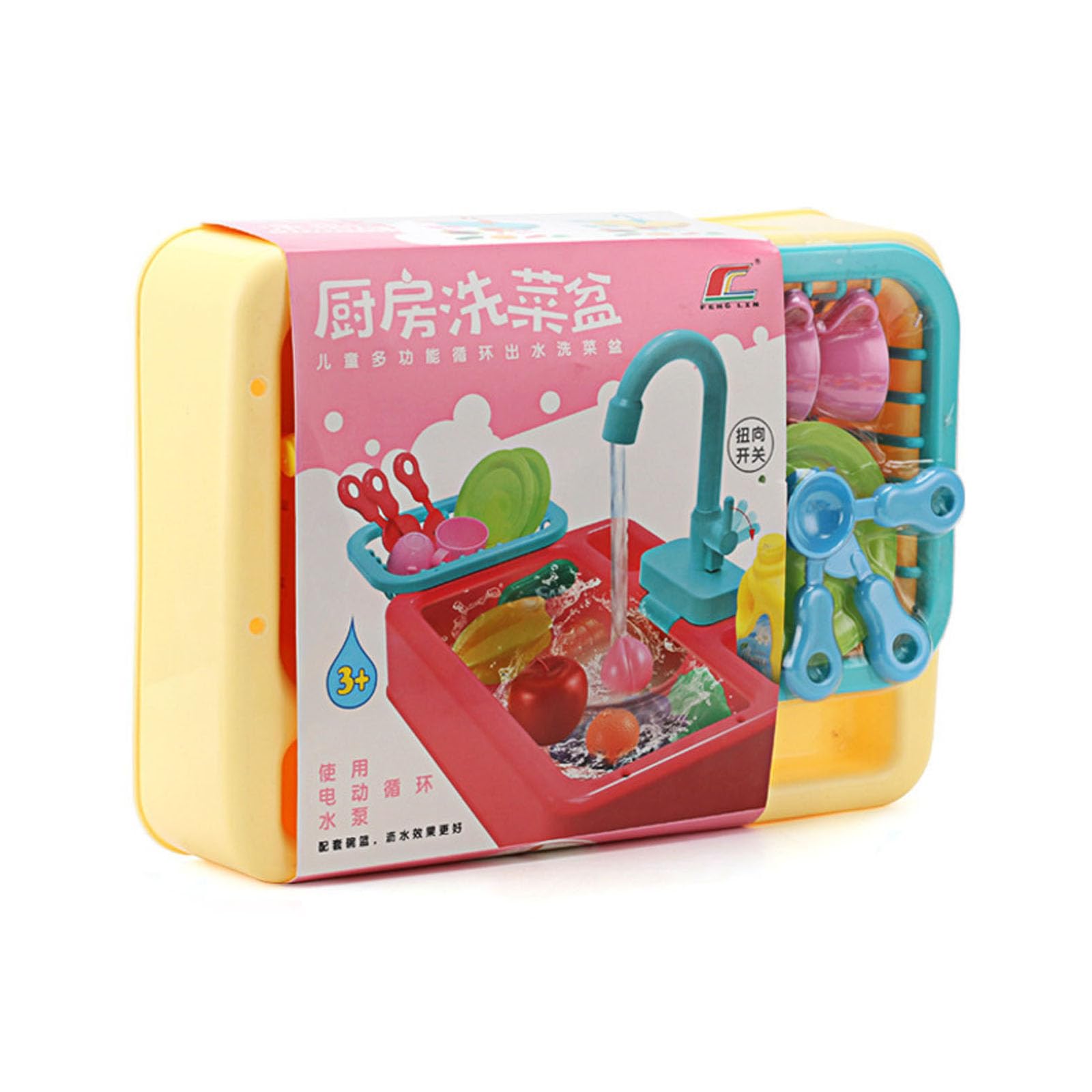 Giocattolo da Cucina Lavandino Lavastoviglie Gioco con Acqua Corrente Lavastoviglie Giocattolo Casa dei Ruoli Giocattolo da Cucina Lavandino con Acqua Corrente