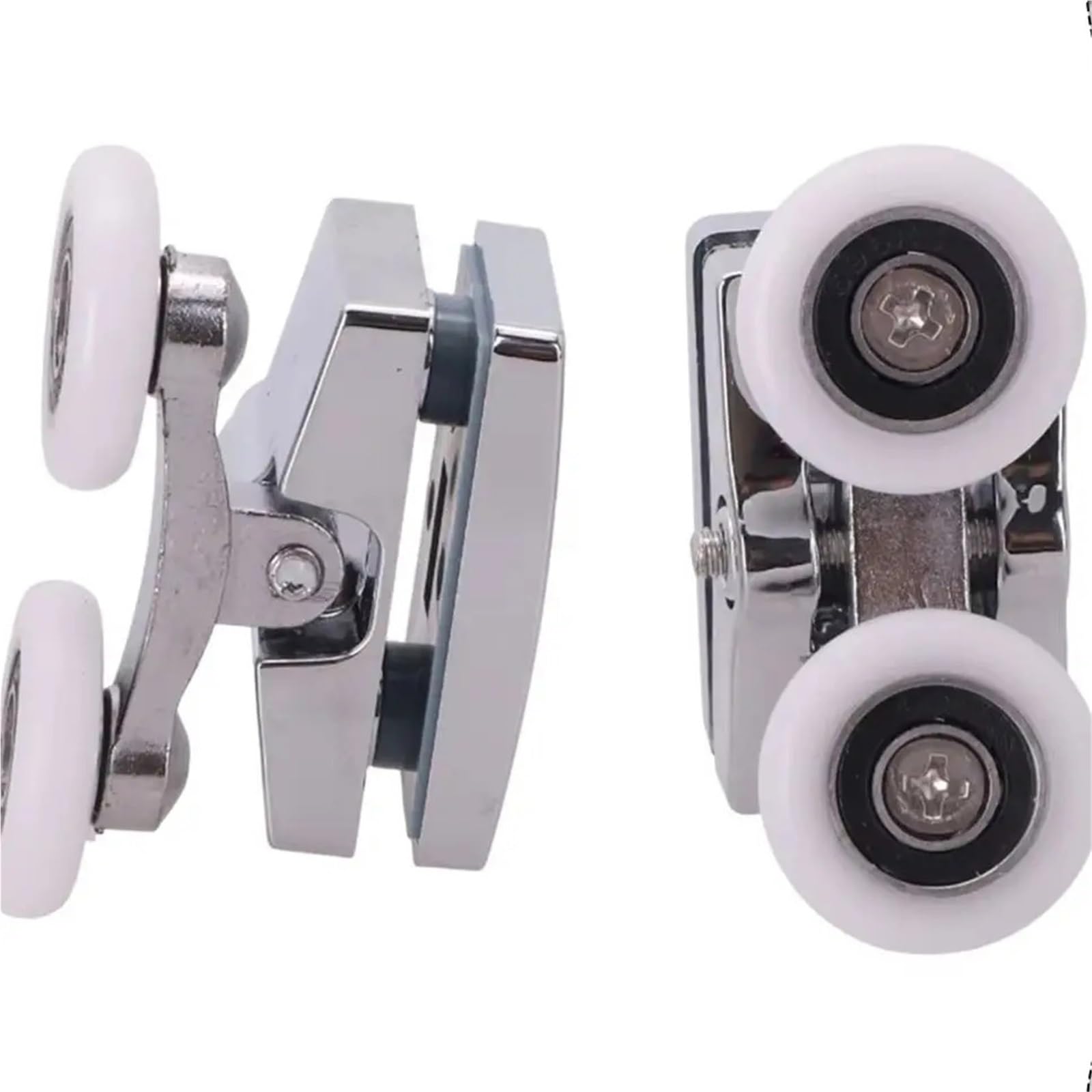 8 STÜCKE Doppelrollen for Duschwandtüren, Oben und unten, 23,0 mm, Ersatzzubehör for Badezimmer-Glasschiebetüren Für Badezimmertüren，Glastür
