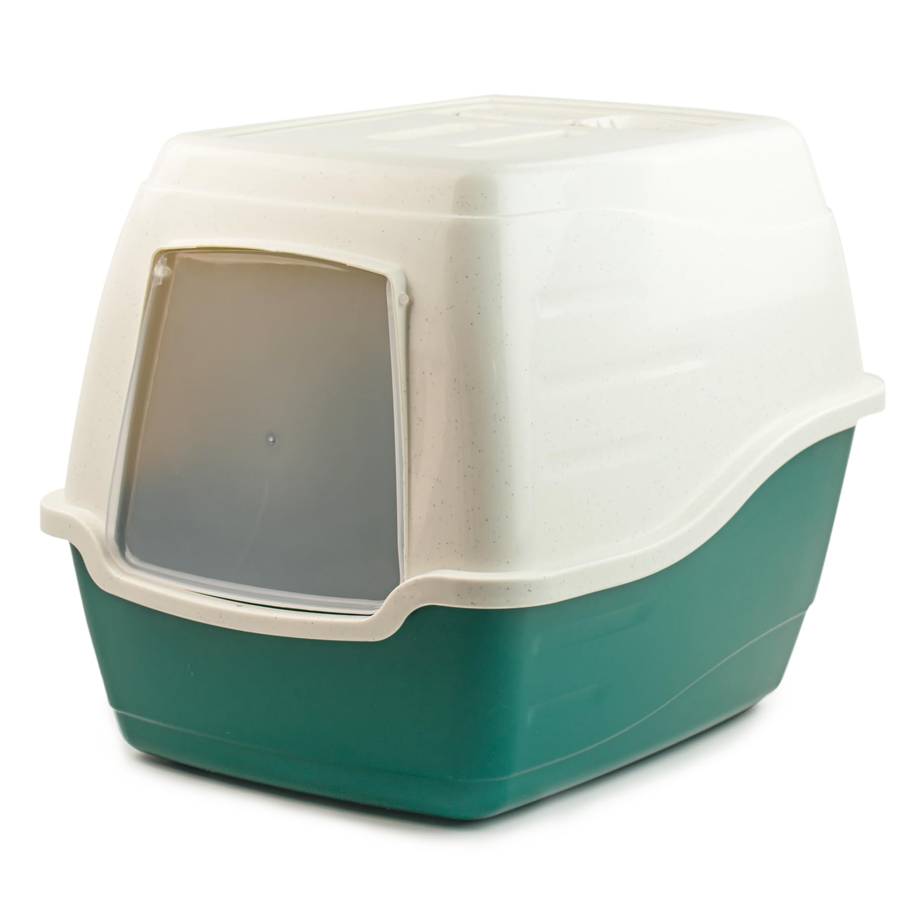 KCT Enclosed Hooded Large Cat Litter Box/Tray/Pet Loo - Green