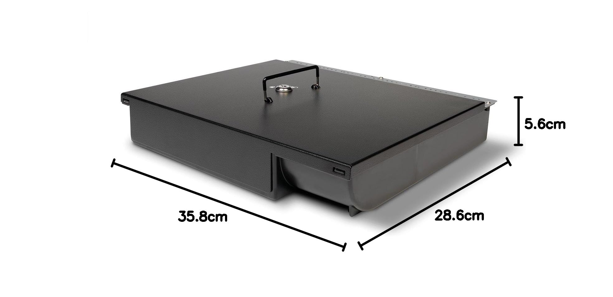 Safescan 4141L Tapa para cerrar la gaveta del cajón portamonedas -Tapa que encaja óptimamente con la caja registradora - Compatible con la gaveta Safescan 4141T del cajón portamonedas
