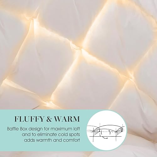 Miniatura 2 de MARTHA STEWART Edredón de plumas de ganso 5050 de algodón 240tc - Todas las estaciones - Tamaño matrimonialqueen