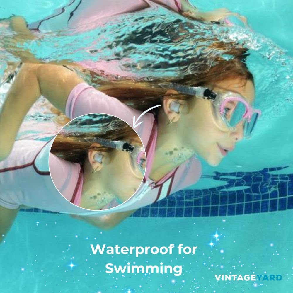 Ohrstöpsel zum Schlafen, Schwimmen, weiche Geräuschunterdrückung, Silikon-Gel-Wachs-Ohrstöpsel für Schlaf und Schwimmer, Gehörschutz mit Schallblockierungspegel von 32 dB (Weiß, 16 Stück