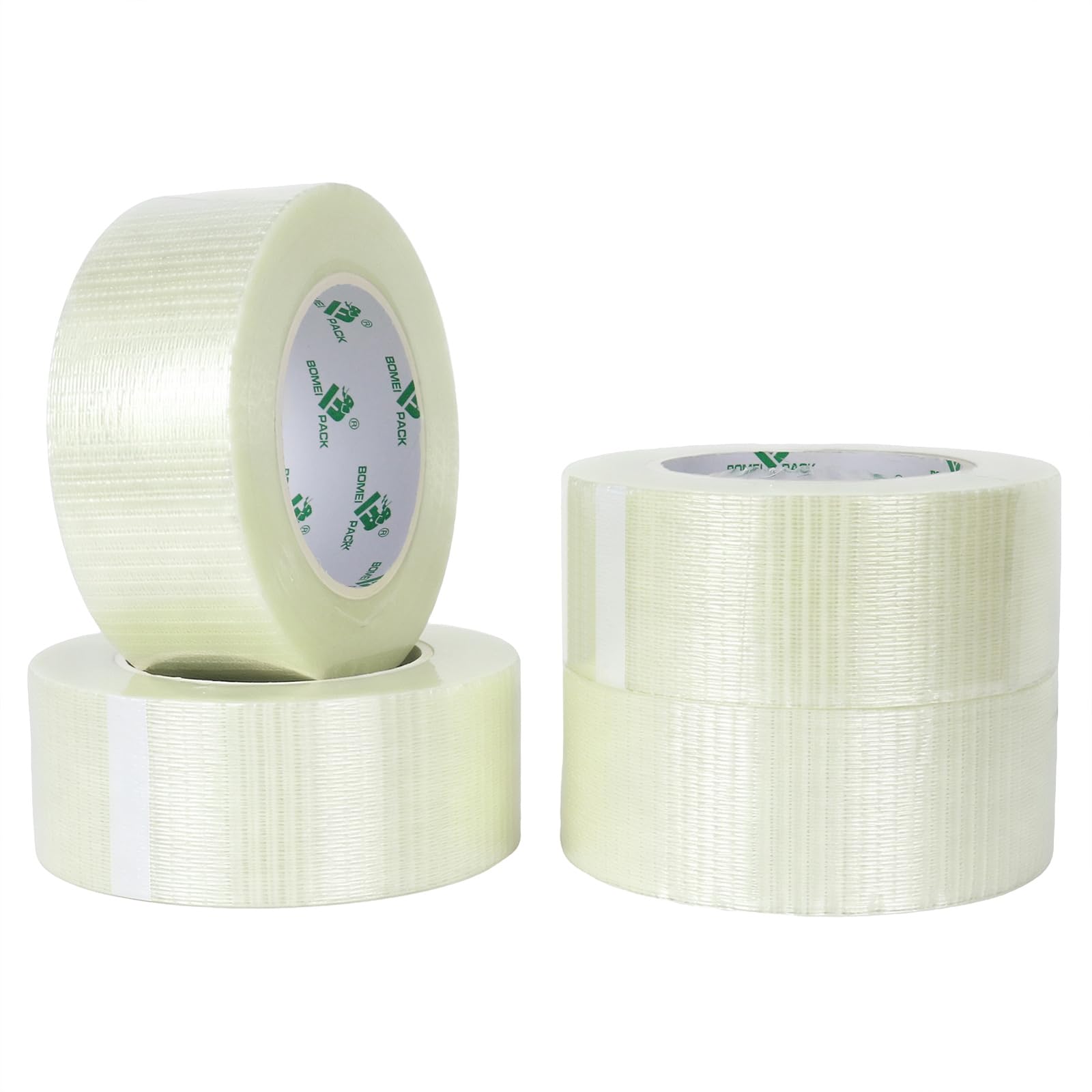 BOMEI PACK Cinta de fibra de vidrio de rejilla 50mm40m (4 Rolls)