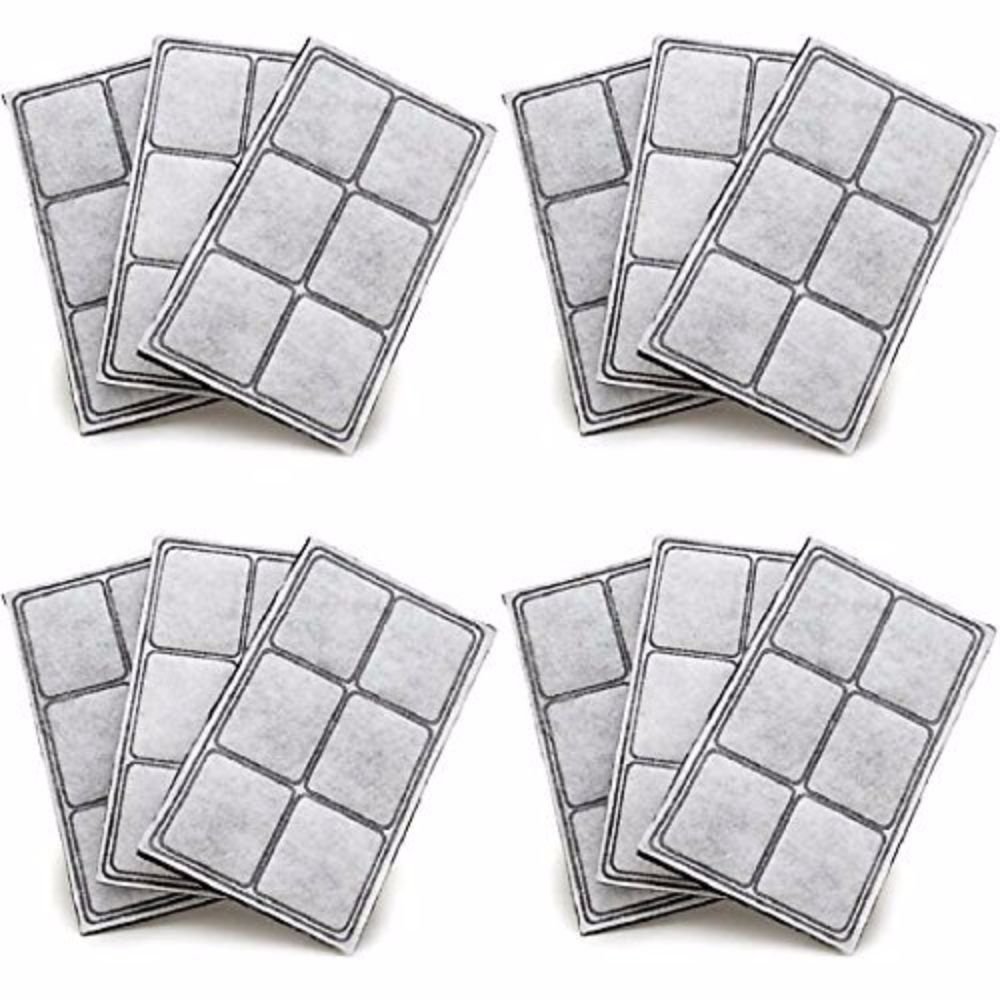 Nispira Premium Charcoal Water Filter Replacement Compatible with Drinkwell Platium Pet Fountain - 12 Packs