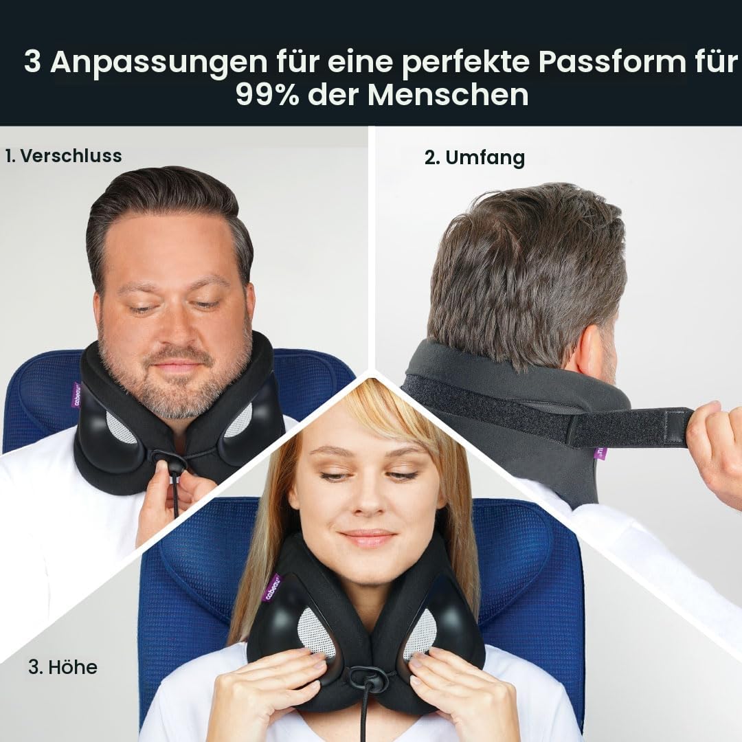 Cabeau Reisekissen für Lange Flüge, Evolution X, Nackenstütze, Memory-Schaum, Komfort für den Gang für Flugzeug, Zug und Auto (Türkis)