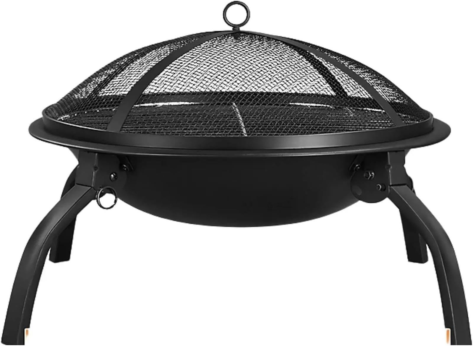 Barbacoa Portatil Parrilla portátil 2 en 1 for fogatas, duradera, plegable, ligera