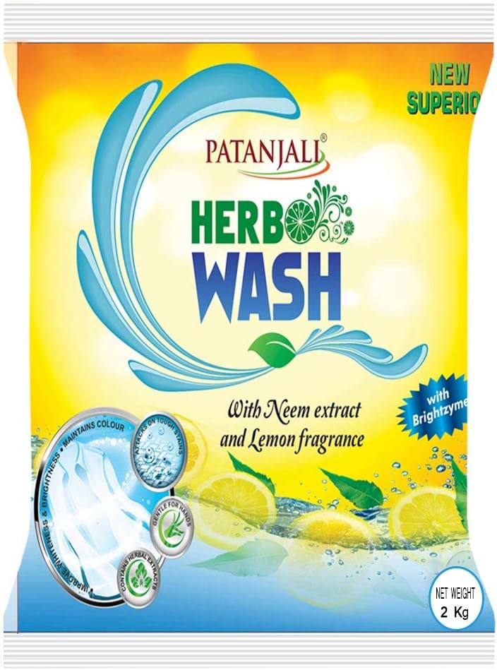 Patanjali Herbo Wash Detergent Powder - 2 kg