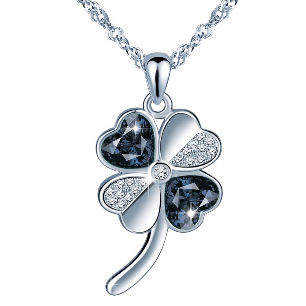 Qings Vierblättriges Kleeblatt Ohrstecker 925er Sterling Silber – Glücksbringer & Geschenk Für Frauen