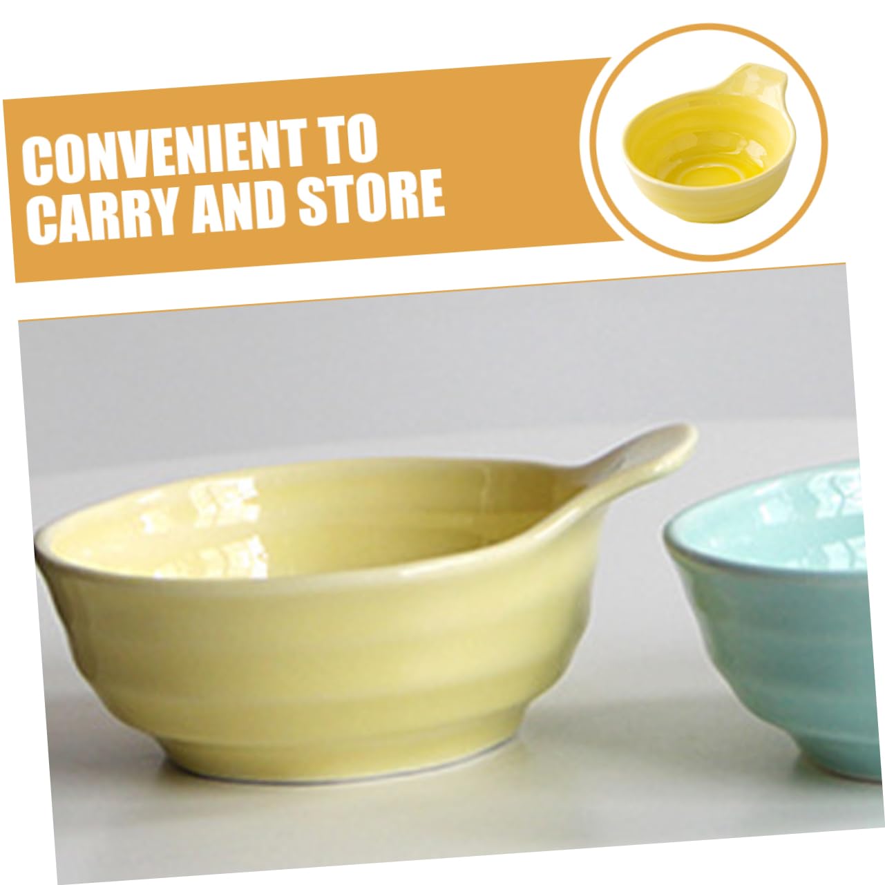 OUNONA Ceramic Dipping Bowl Sauce Storage Bowls for Condiments Stylish Small Bowls for Snacks and Dipping Sauces for Appetizers and Charcuterie