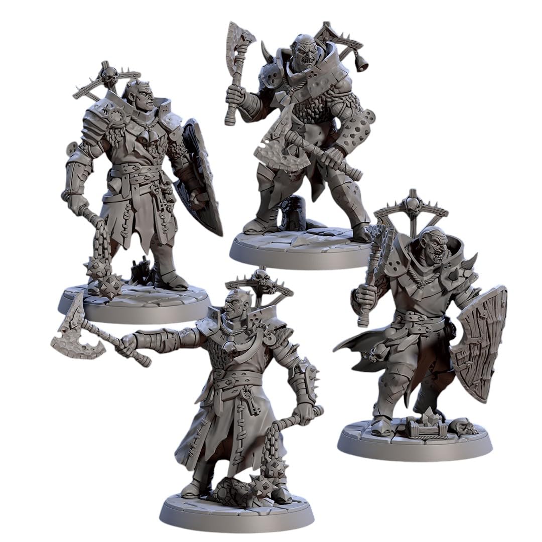 TYL Plague Knights Unpainted Miniature for War Gaming | RPG Scale Figures, Detailed Tabletop Board Game Accessories | Realistic Tabletop Miniatures (