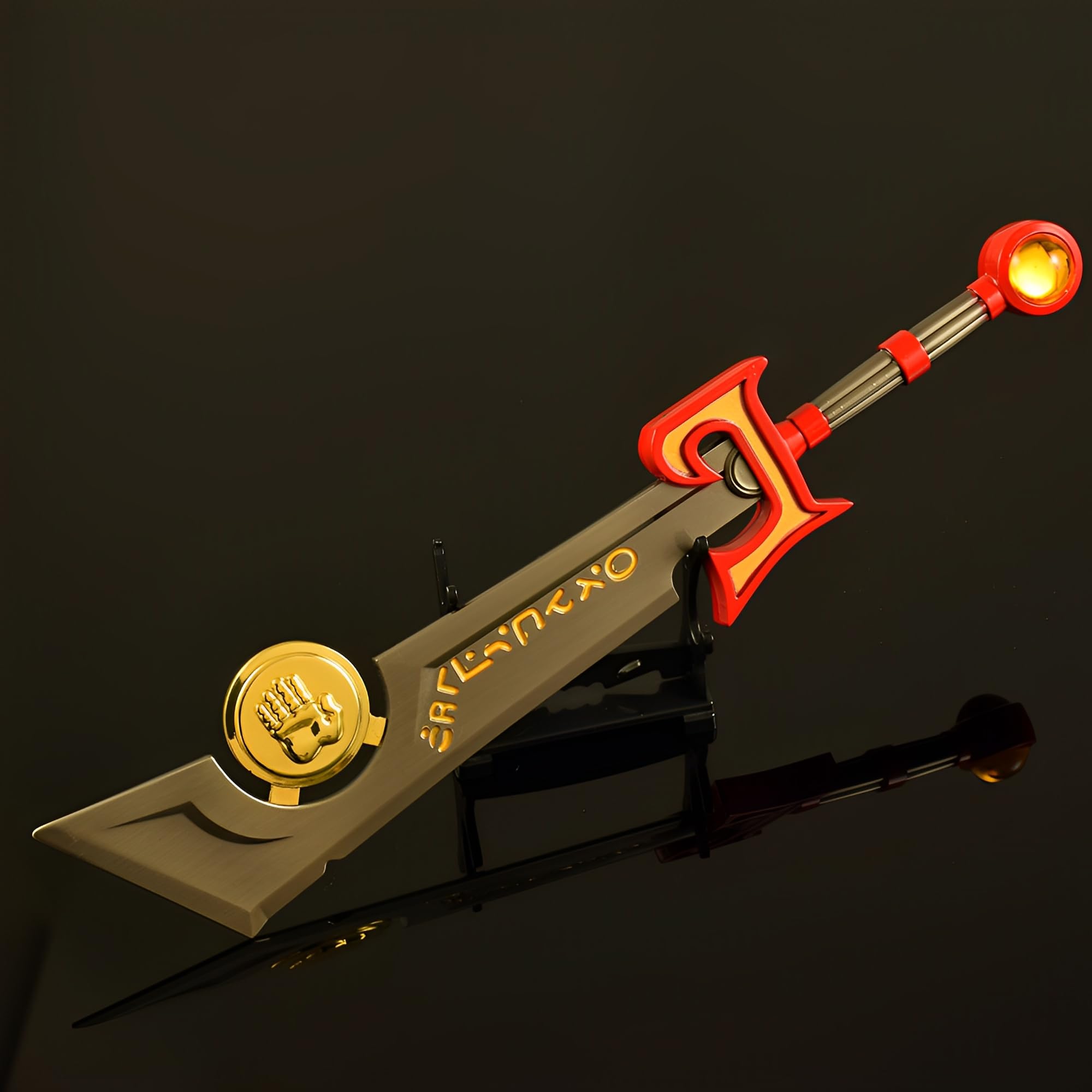 Modelo de exposición, Modelo Ashbringer, tamaño 30 cm/12 Pulgadas, Incluye Soporte de exhibición, Coleccionable Juego Totalmente metálico