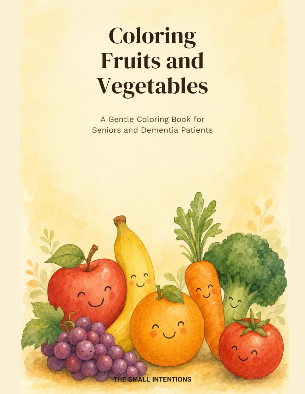 Coloring Fruits and Vegetables for Seniors and Dementia Patients