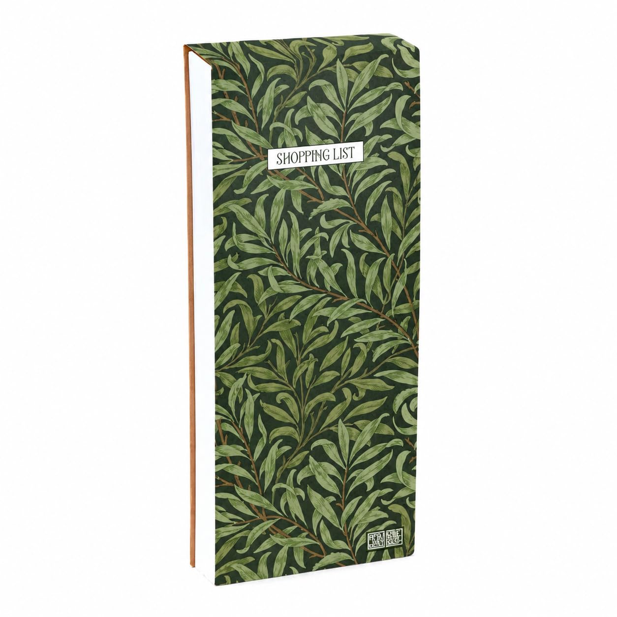 The Gifted Stationery Co. William Morris Willow & Rose Magnetic Shopping List Pad for Fridge - 74 Tear-Off Lined Sheets to Do List Notepad & Kitchen Meal Planner (23x9.5cm)