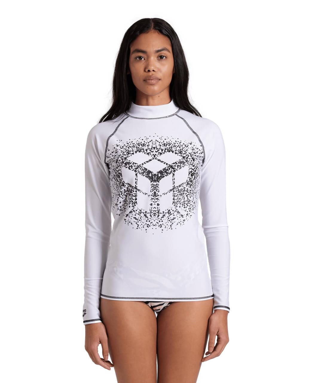 Arena Women's Arena Rash Vest L/S Graphic Top Mujer (Pack de 1)