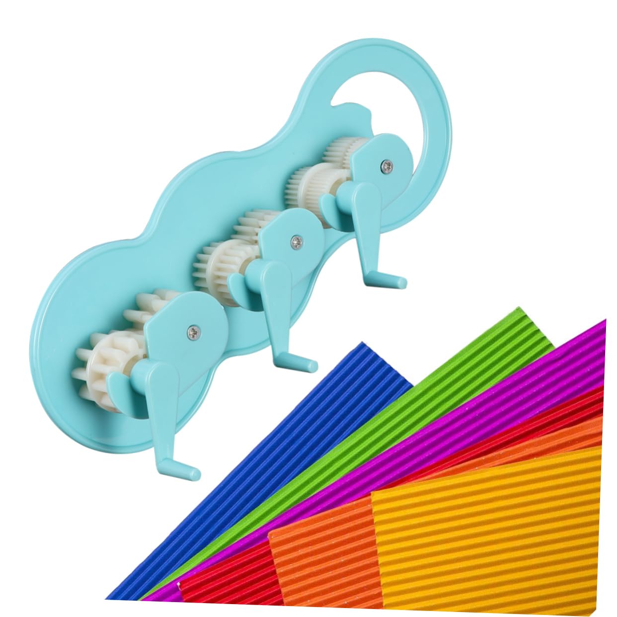 SEWACC 2stücke Handbetriebenes Quilling-Werkzeug Zur Herstellung Von Wellenformen Verschiedene Einfach Zu Bedienen Für -projekte Himmelblau Für Kreative Bastelarbeiten