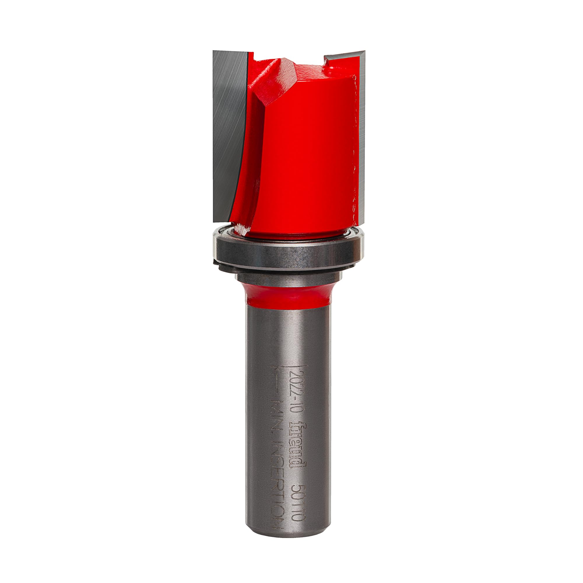 Freud 50-110 7/8-Inch x 1-Inch Top Bearing Flush Trim Bit (1/2-Inch Shank), Red