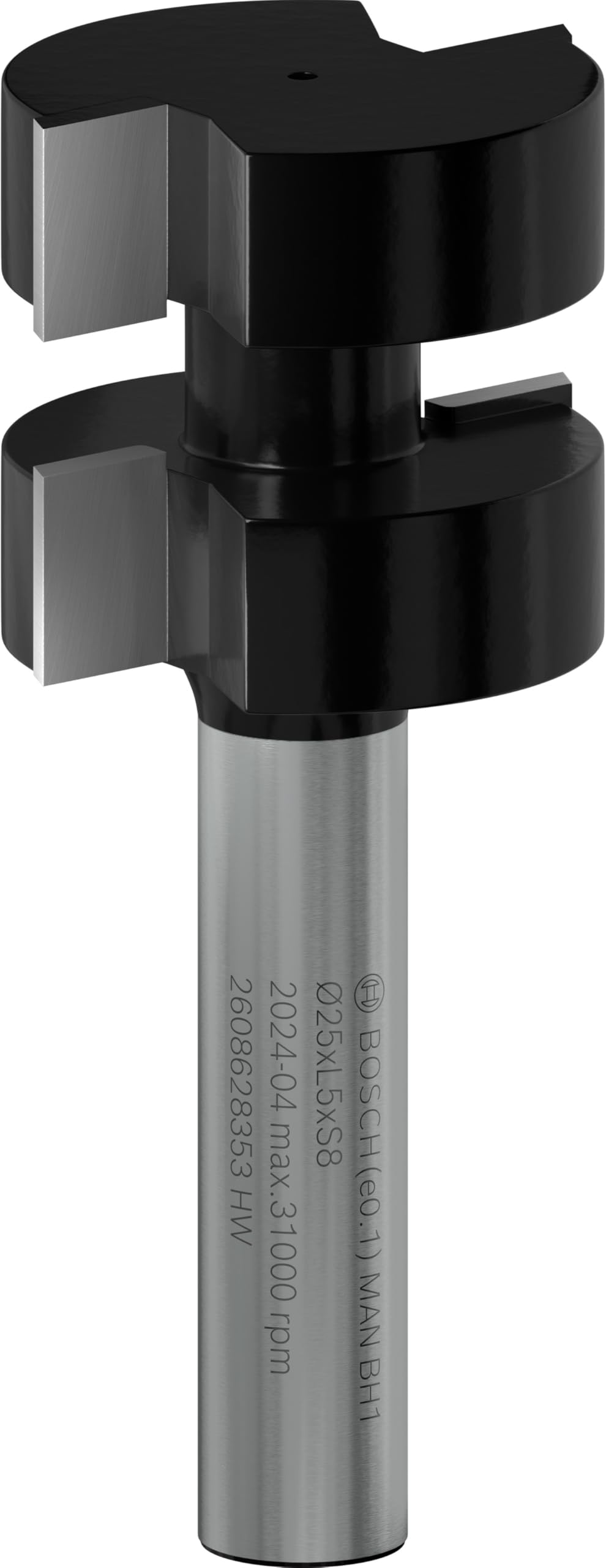 Bosch 2608628353 Fresa per Incastri 8 mm, D1 25 mm, L 5 mm, G 58 mm