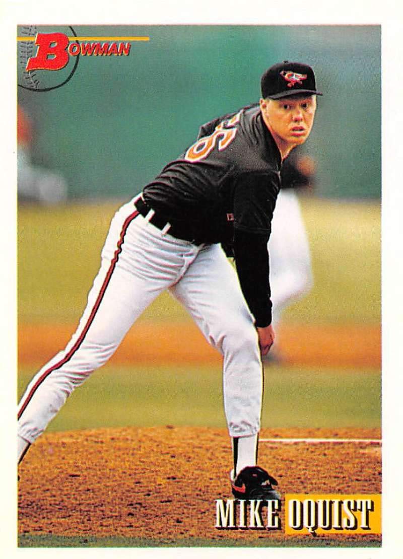 Amazon.com: Baseball MLB 1993 Bowman #74 Mike Oquist NM RC Rookie