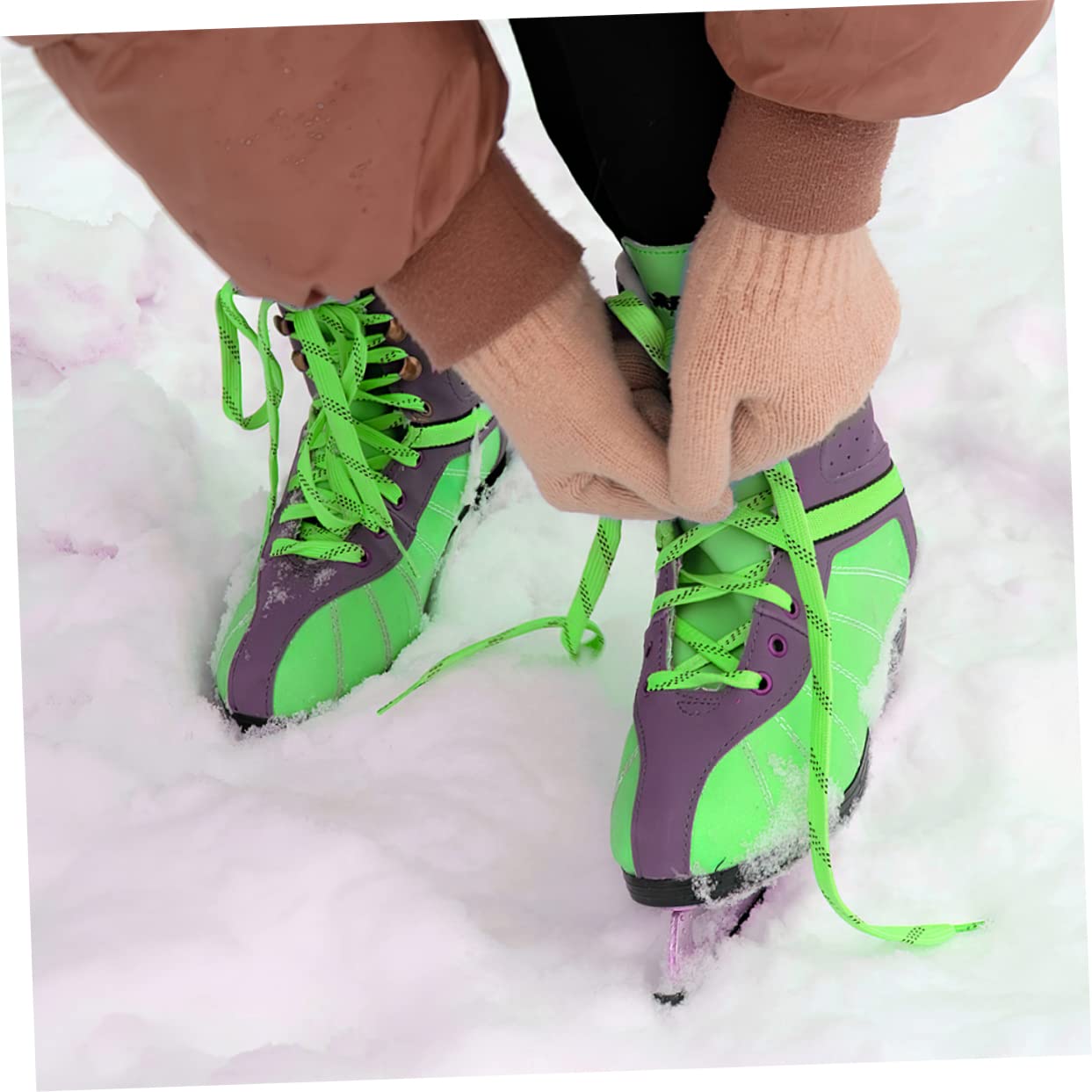 BESPORTBLE 6pares Cordones De Hockey Sobre Hielo Resistentes Al Desgaste Para Patines De Hielo y Patines Línea Para Personalizar Tu Estilo Deportivo