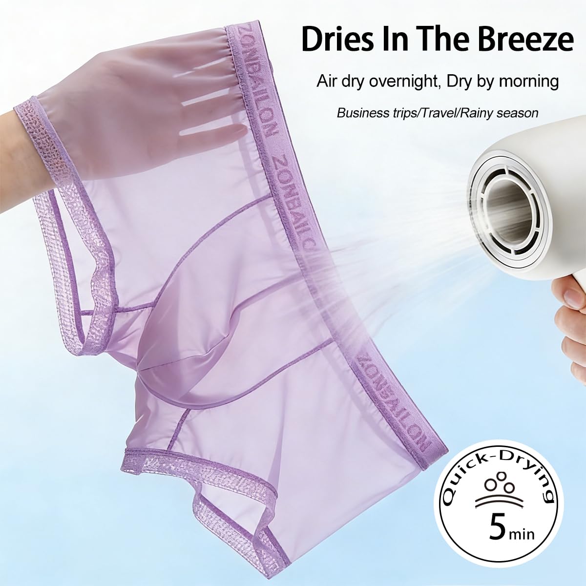 JINSHI Biancheria intima sexy da uomo in seta di ghiaccio per uomini etero vedere attraverso pugili ultra sottile puro tronco rigonfiamento sacchetto boxer slip