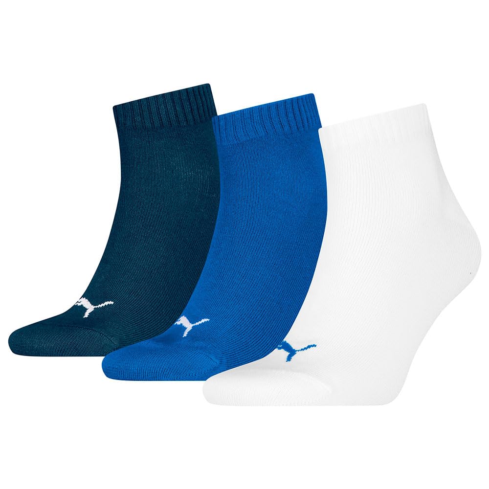 PUMA Quarter Plain Socks 3 Pairs EU 43-46