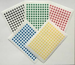 700 Assorted 5mm Sticky Coloured Dots Easy Peel Self Adhesive Colour Coding Sticky Dots Round Labels Circle Stickers