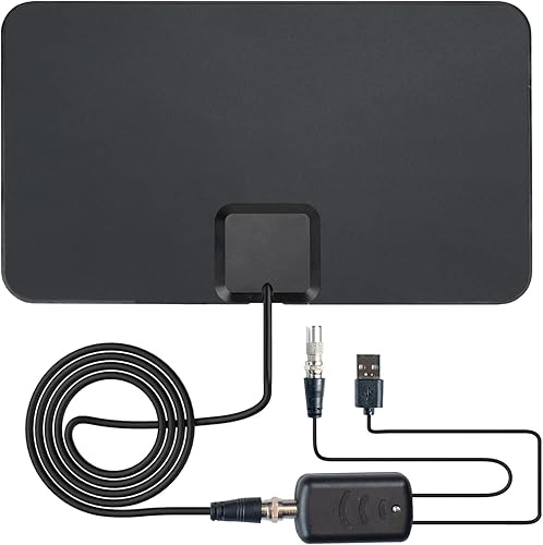 NOVAWAVE Antena digital para TV Bundle - Antena de TV digital con amplificador de antena de TV de 20 a 22 dB  Antena de TV para Smart TV con rango