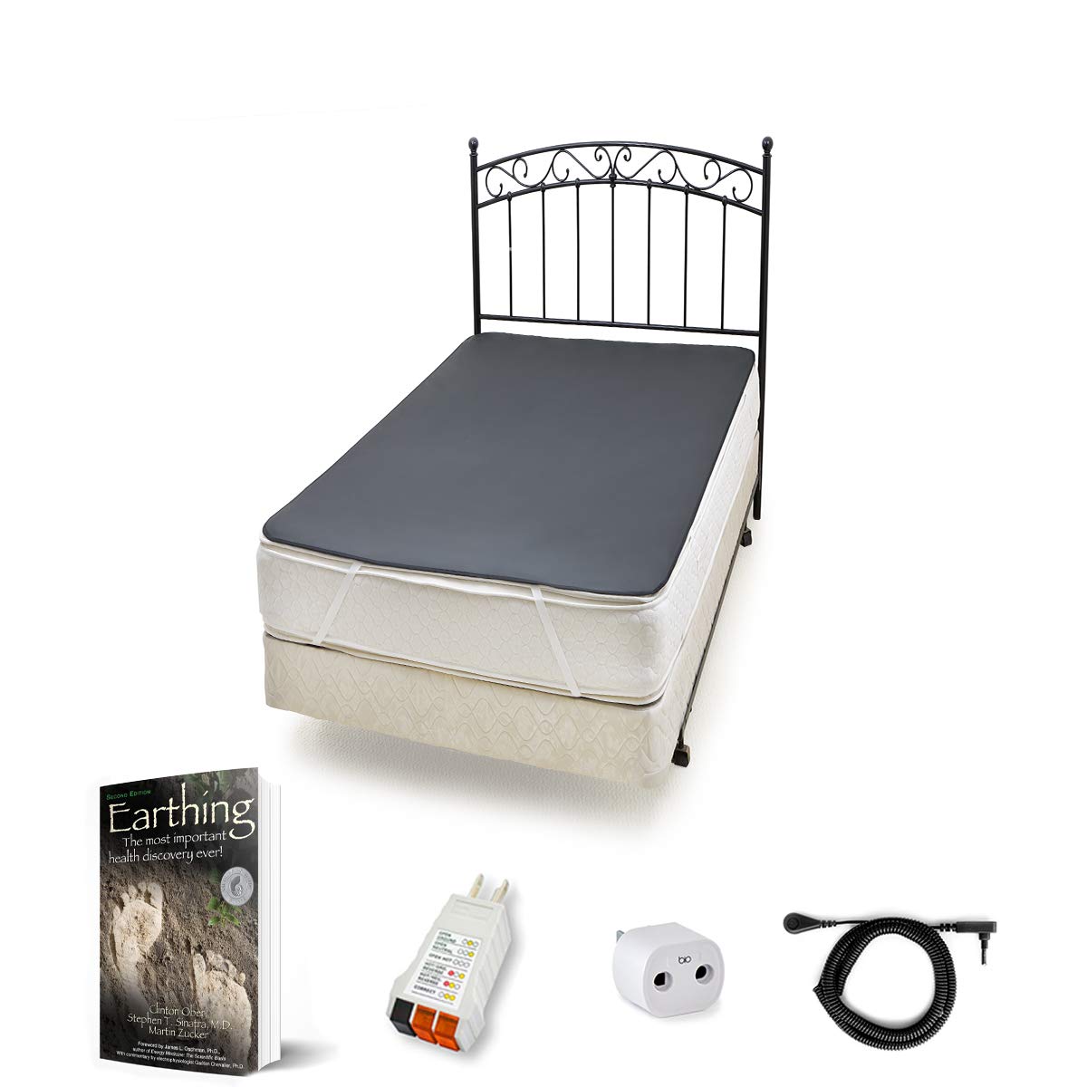 Buy Grounding Mattress Cover for Bed (TWIN XL size), like grounding sheets for earthing, Improve