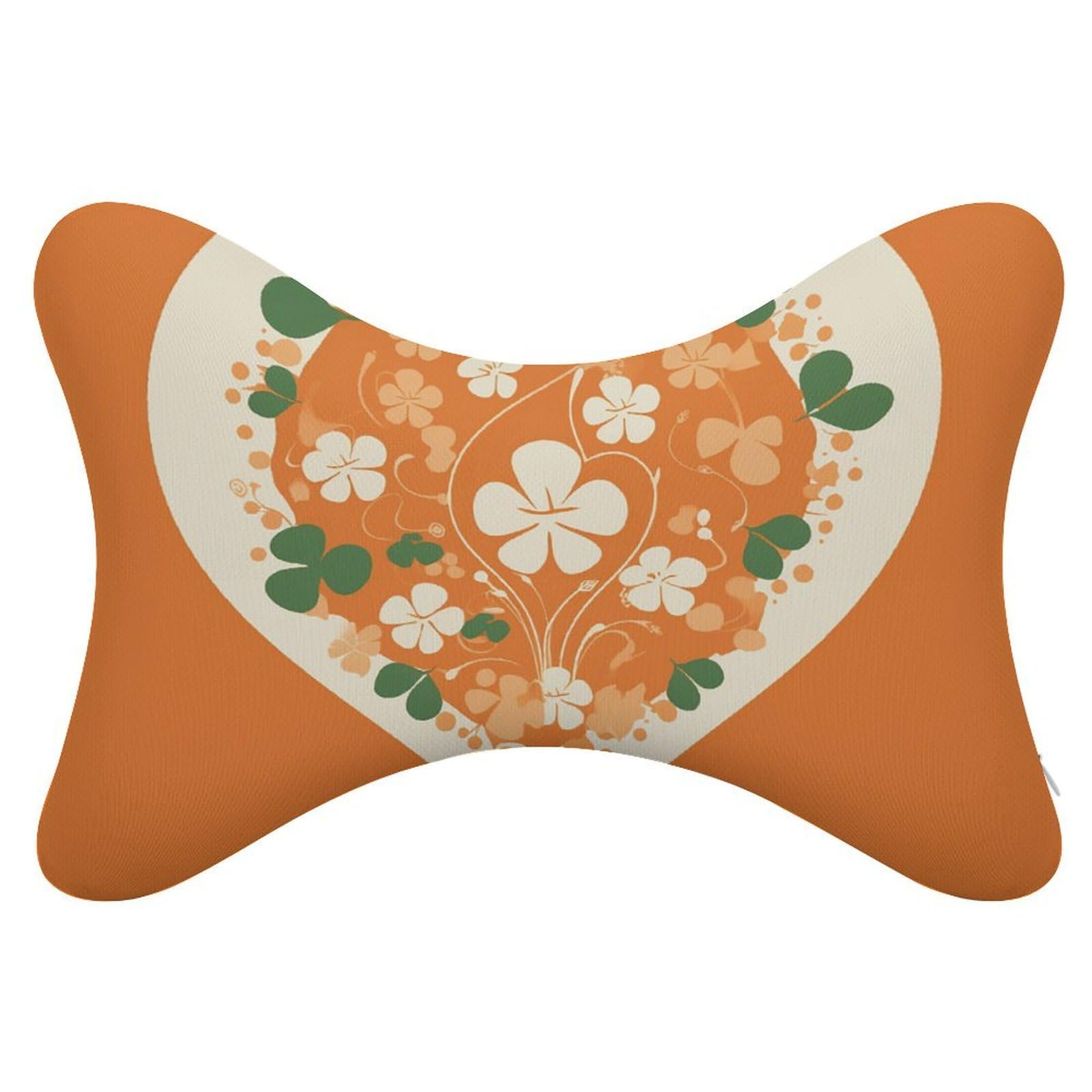 JTREHY - Dog Bone Heart Shaped Car Neck Pillow Travel Headrest Back Chiropractor Car Support Adjustable Strap Sofa Rest Chair