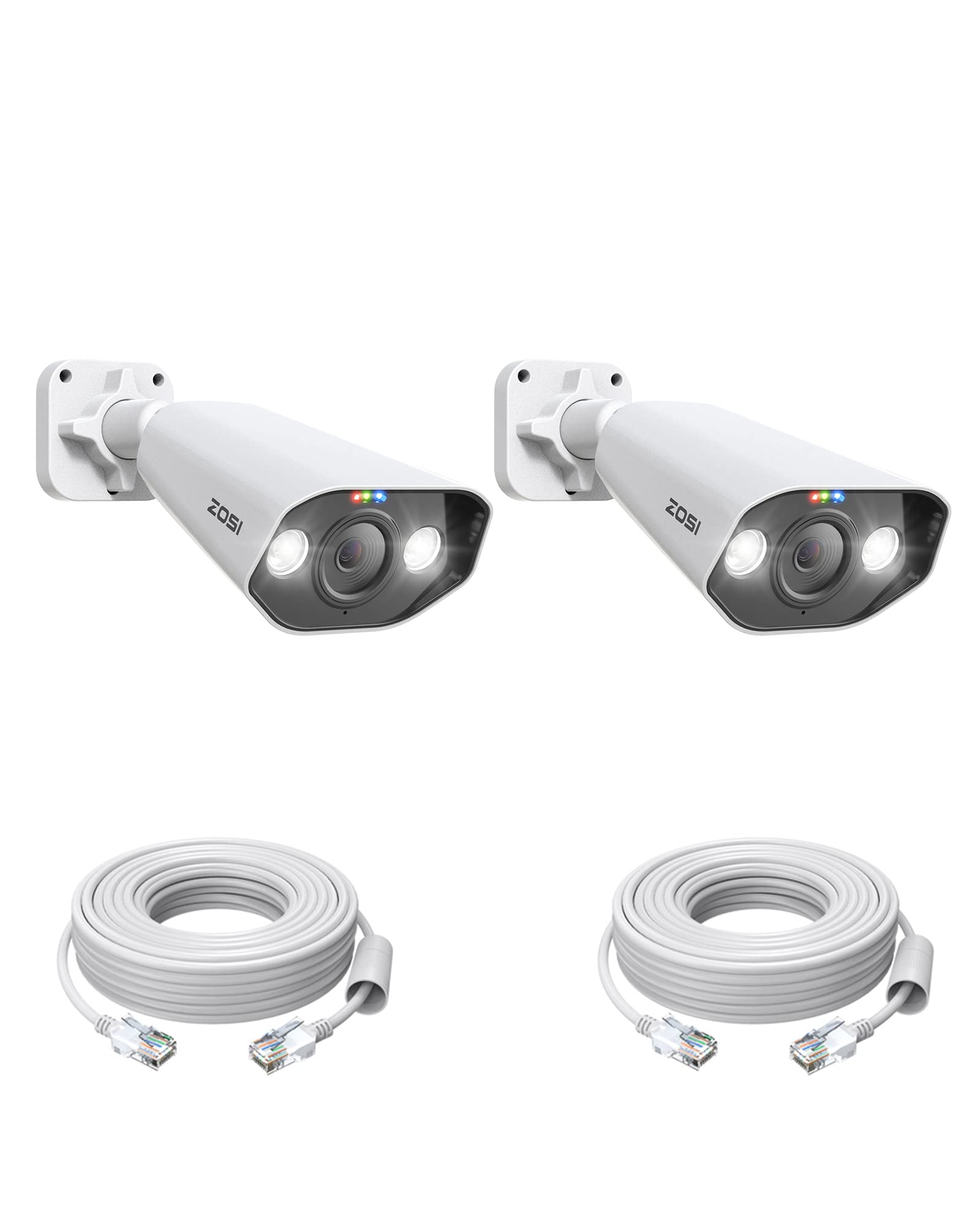 Amazon.com : ZOSI 2Pack C182 4K 8MP Add-On PoE Security Camera