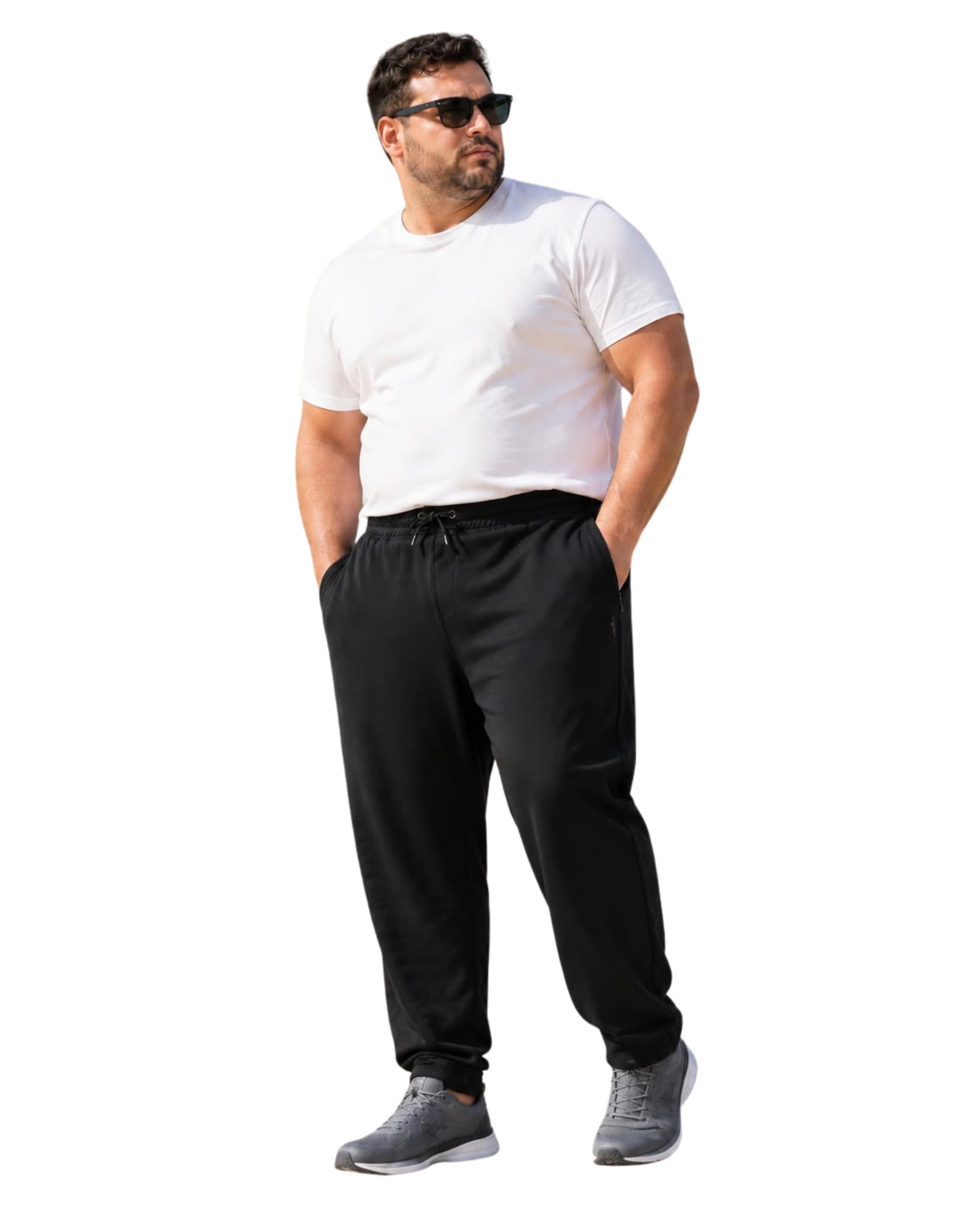 kart black Plus Size Track Pants for Men | Plain Track Pant | Casual Fit Comfortable Track Pant (Pack of 1)-picture-39