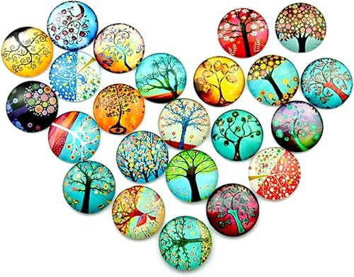 Azulejos de mosaico 10 piezas de 0.472 in mixtos redondos mosaicos para manualidades, suministros de mosaico de vidrio, azulejos de mosaico para