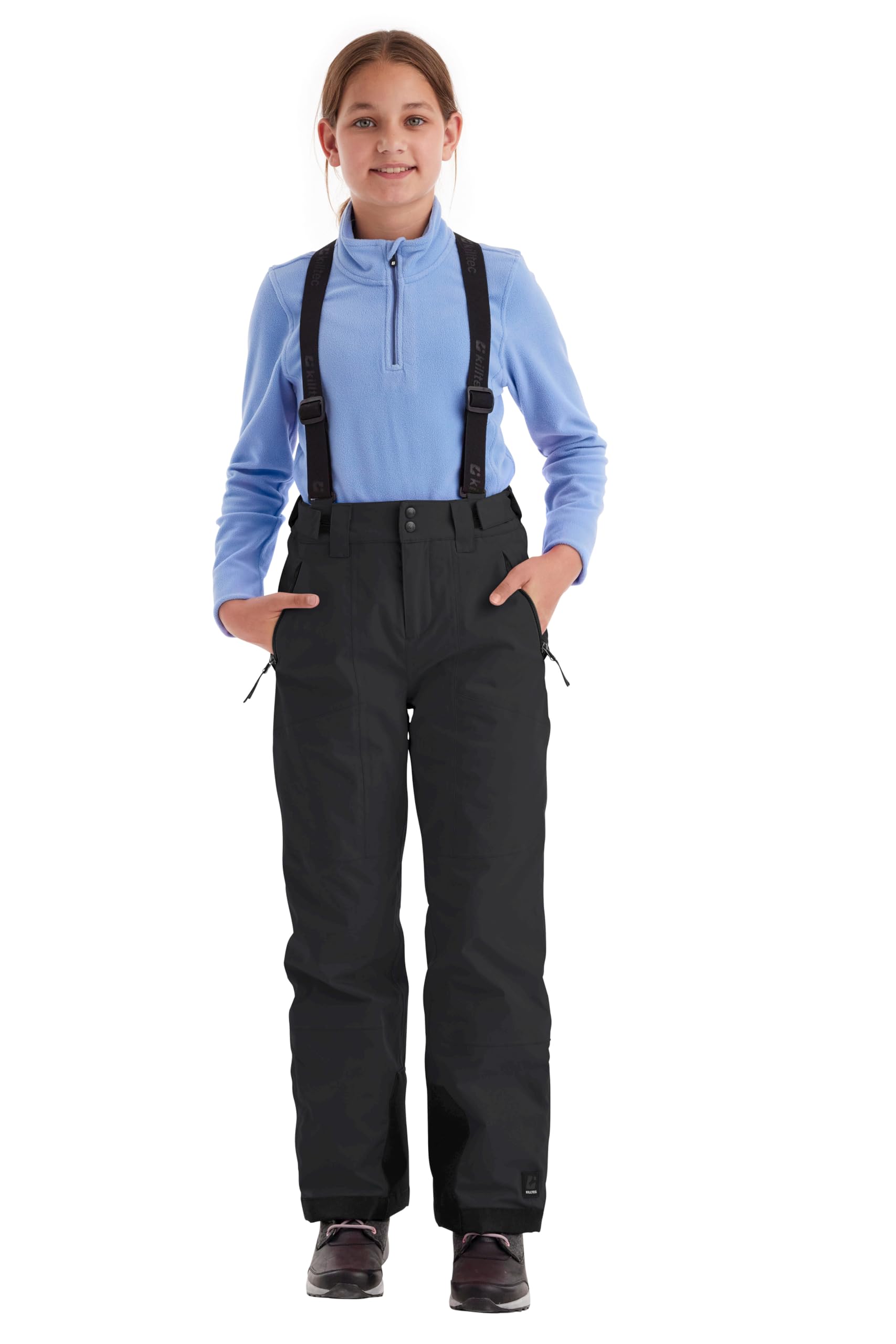 Killtec Mädchen Skihose mit abzippbarem Latz und Kantenschutz Girls Skihose 242