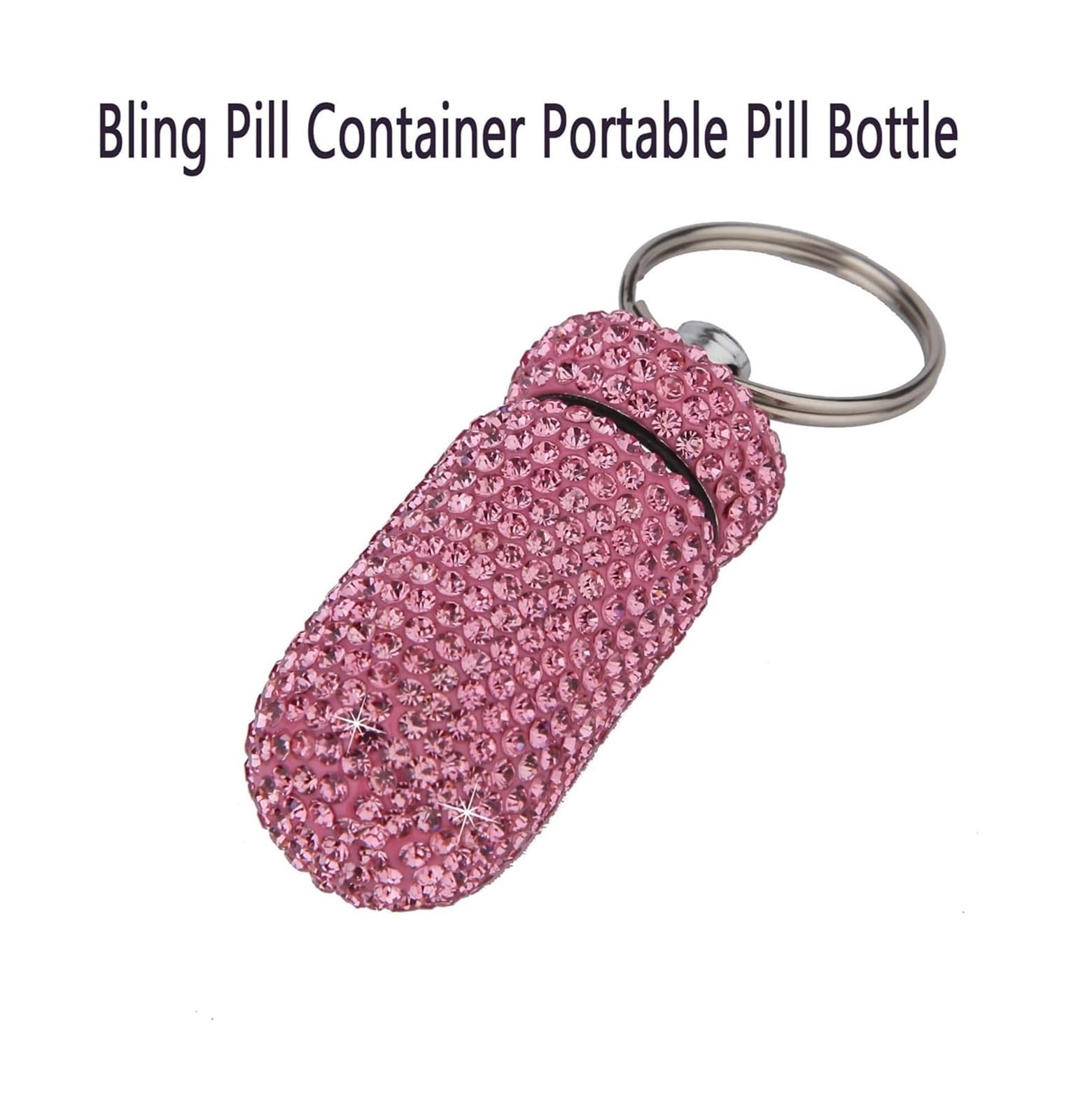 Llavero con estuche for pastillas, pastillero de aleación de aluminio, organizador portátil for tabletas de vitaminas y medicinas, pastillero colgante EDC de metal sin BPA (Size : 8 pcs)
