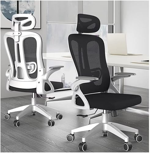 Miniatura 5 de Sillas de oficina para adultos, silla de oficina ergonómica, silla de escritorio de malla transpirable, silla de computadora de soporte lumbar con