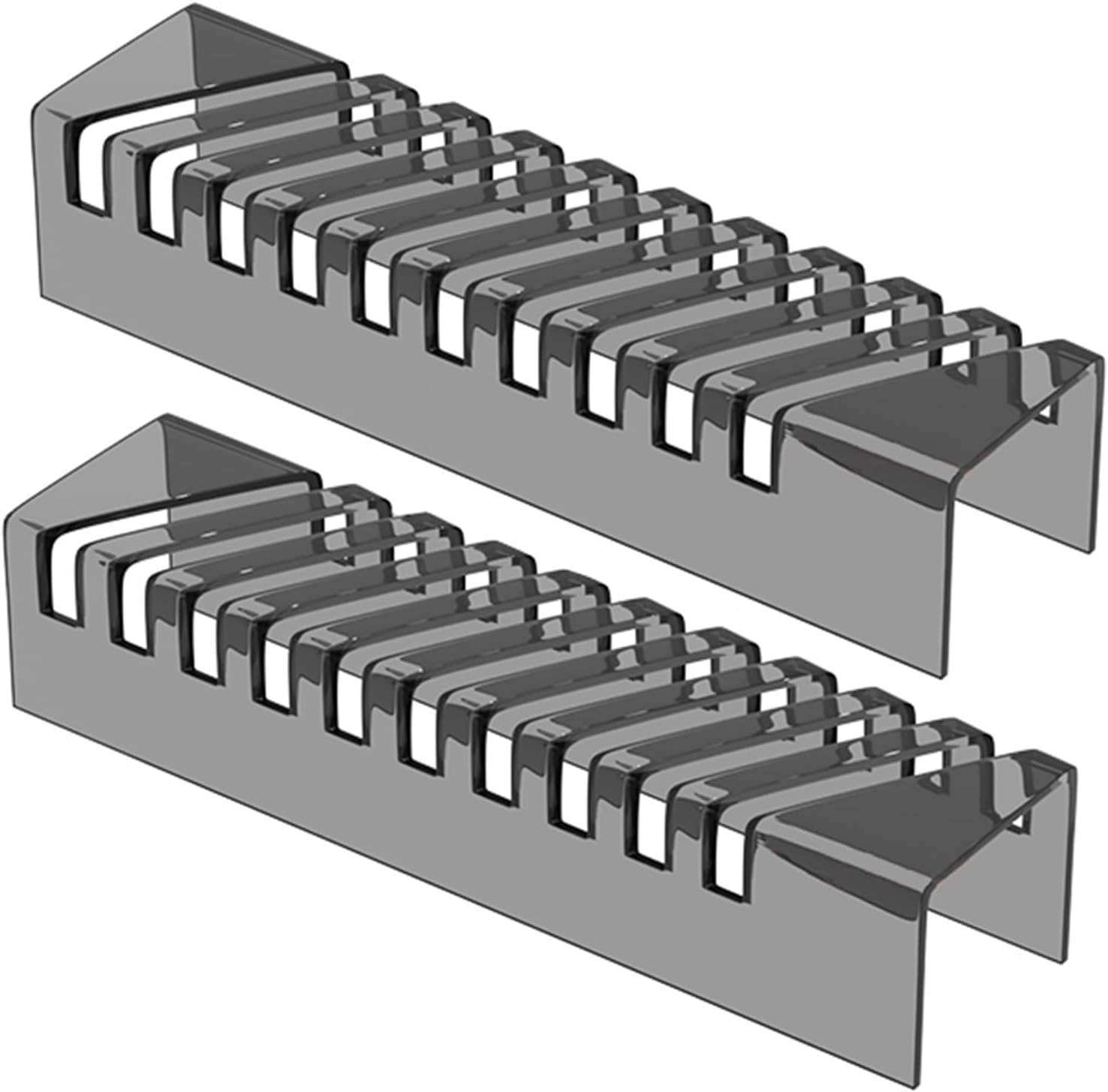 Support plaque acrylique présentoir carreaux porcelaine gris pour échantillon vitrine lot de 2