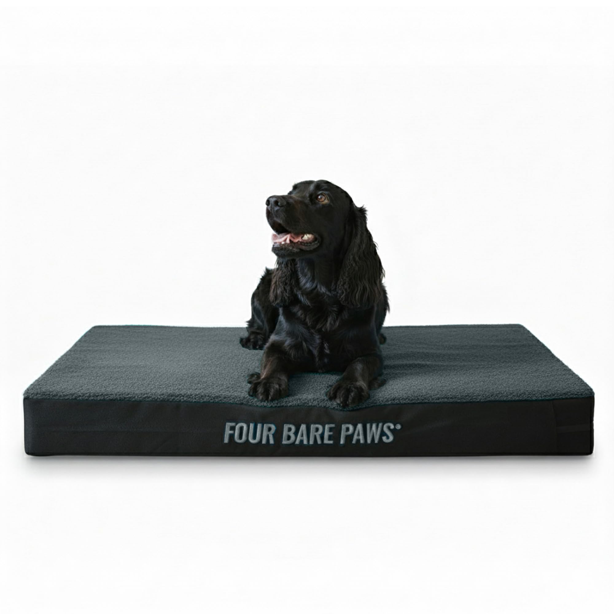 Four Bare Paws Orthopedic Dog Bed Mattress – Supportive Pet Bed for Small, Medium & Large Dogs – Washable Cover, Durable Comfort Cushion for Joint Relief, Ideal for Senior & Arthritic Dogs