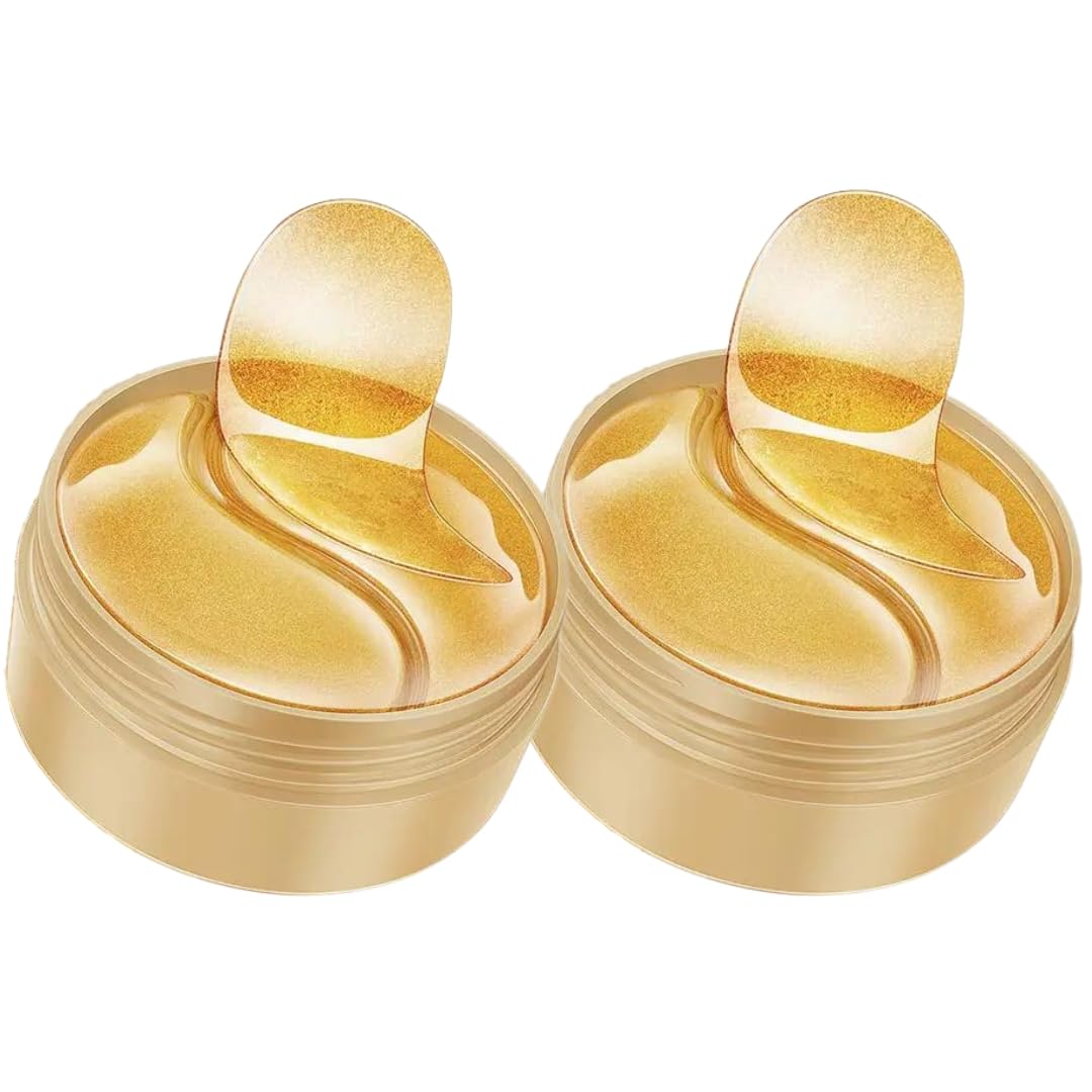 NIKITA.VIVI - 120Pcs Gold Collagen Eye Mask | Supplement Collagen Eye Mask | Under Eye Pads For Eye Bags & Anti-Aging Treatment | Reduces Dark Circles, Puffiness, Wrinkles | Eye Skin Lifting Patches