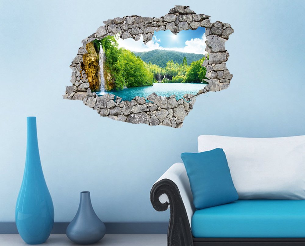 Wall Sticker( Stone Nature 2 3D Art stickerPVC Vinyl,73 cm X 55 cm) (B01LXXJBLD) Amazon Price History, Amazon Price Tracker