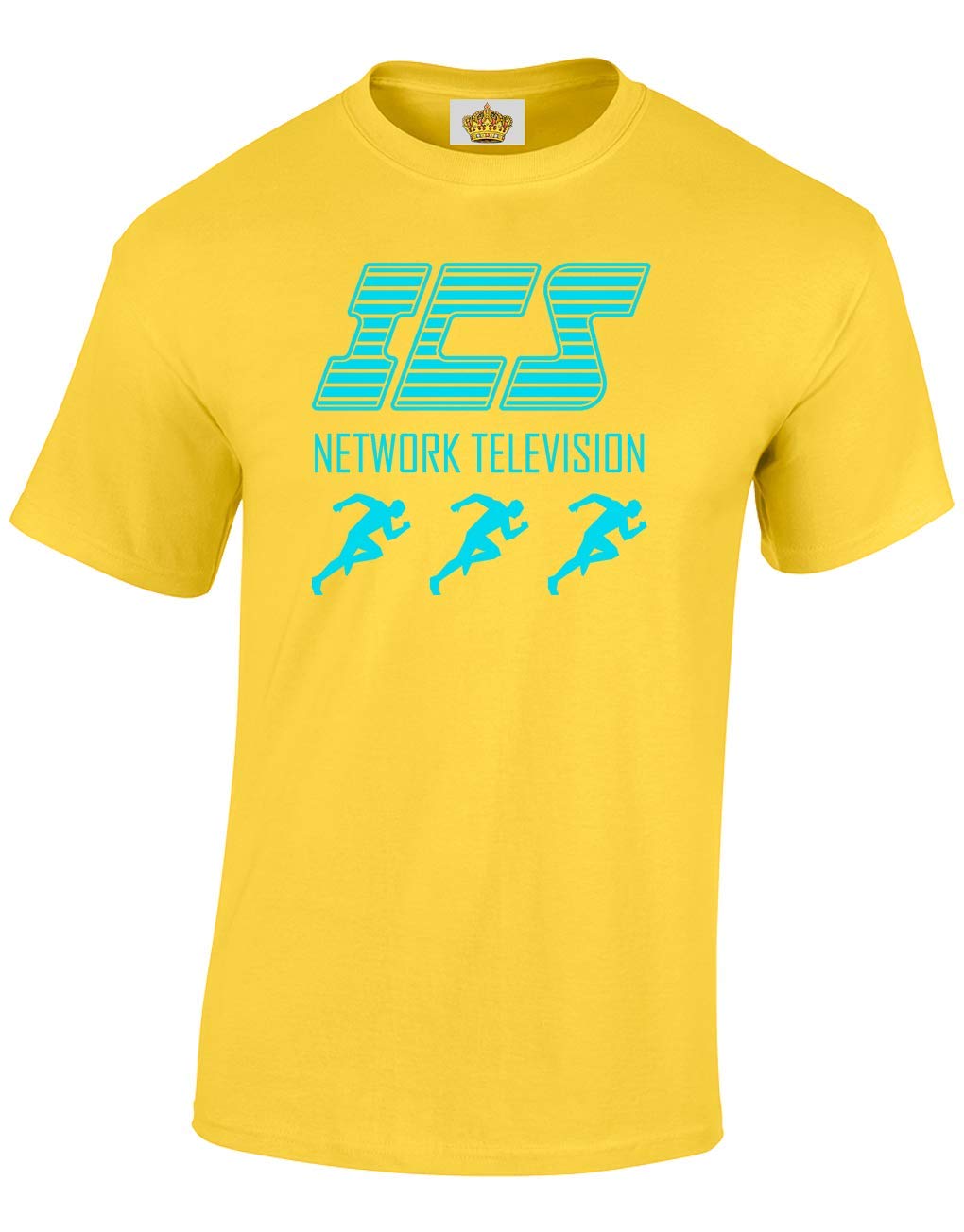 Crown Designs Men's Yellow Ics Network Classic Movie Film Inspired Gift For & Teenagers T-Shirts Tops (Yellow/Medium)