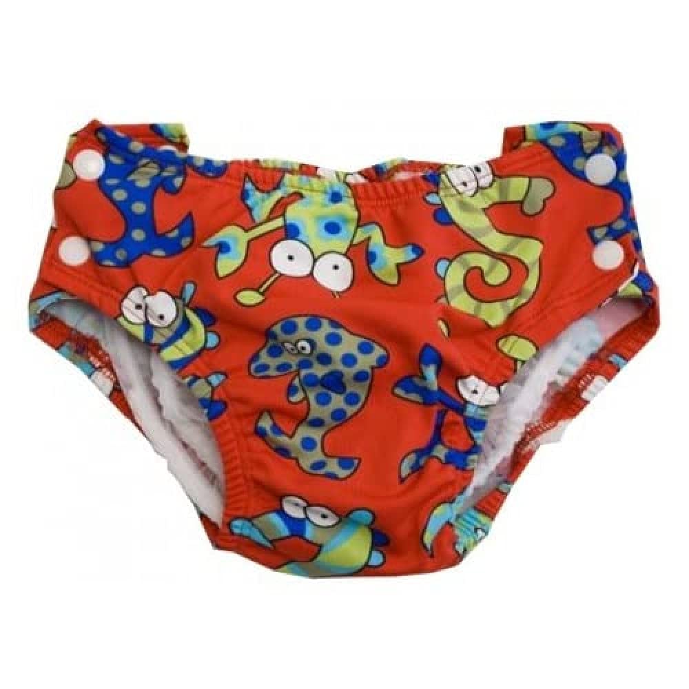 PopoliniSwimming Nappy with Patterned BROCHES –, Small, Sunflower