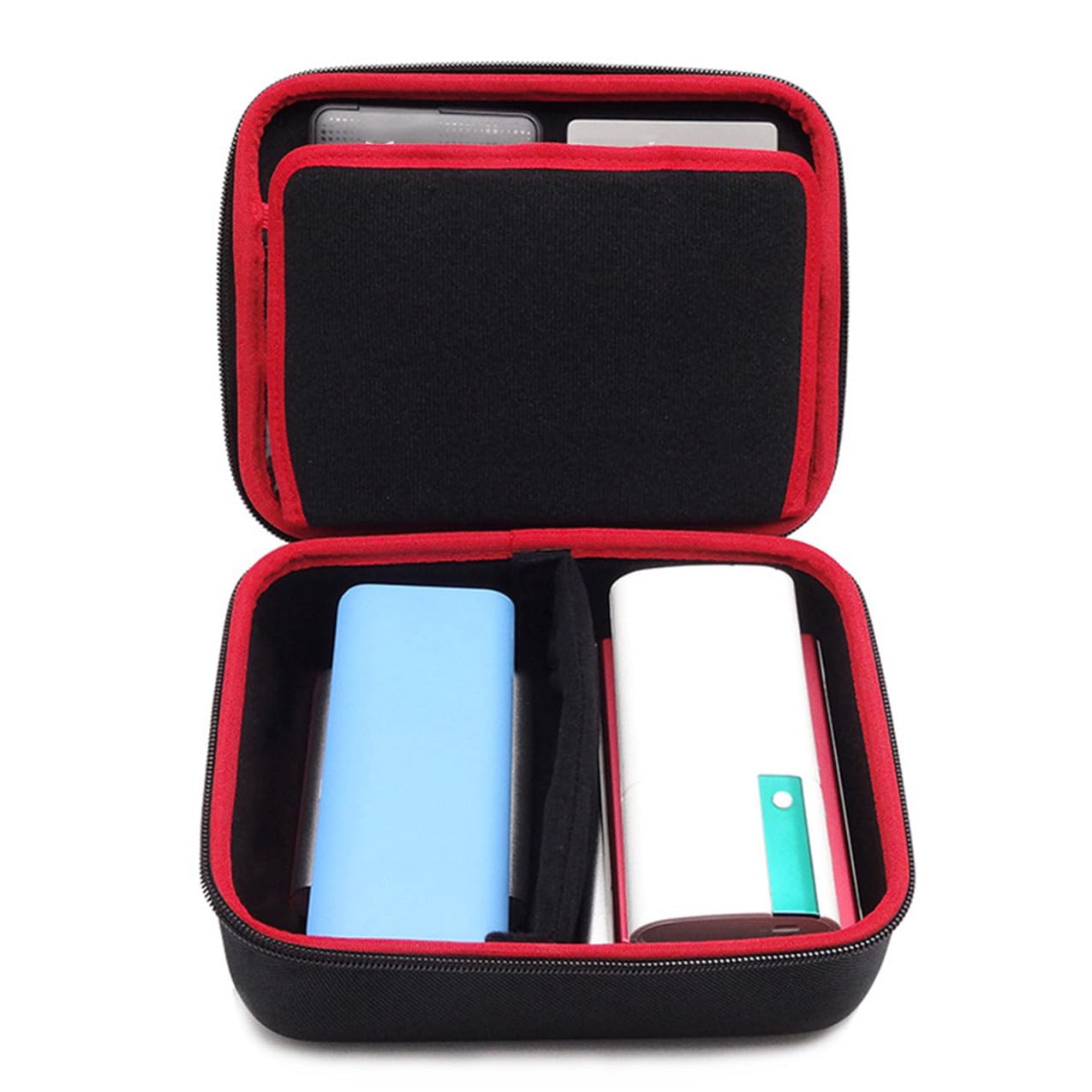 Bolsa de Almacenamiento Portátil para Cables de Datos, Negra, Oxford