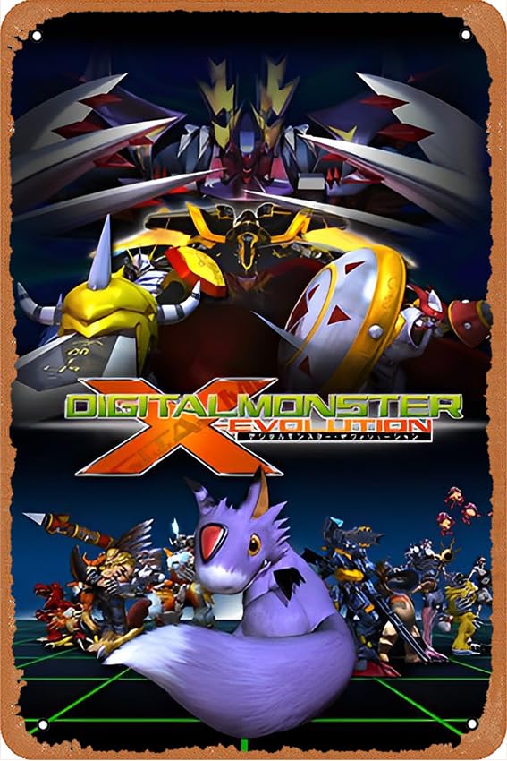 Amazon.com : Digimon X-Evolution (2005) Metal Tin Poster 12 X 8